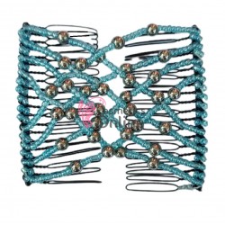 Accesoriu tip glamour pentru prins parul din metal cu pini de insertie PZS011LL - Albastre